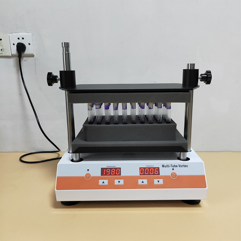 祈色多管漩涡混合器多试管旋涡震荡仪混匀器实验室多管混匀仪DXW
