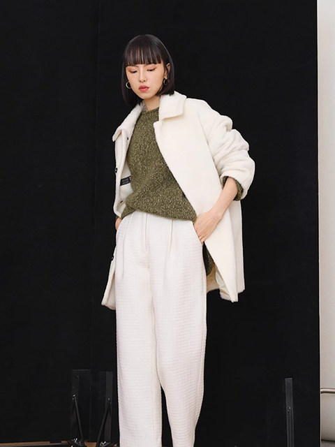 Autumn and Winter Retro Japanese-Style Loose and Casual Knitwear New Year Red Women's Clothing Christmas Red Outerwear Sweater Thickened Top