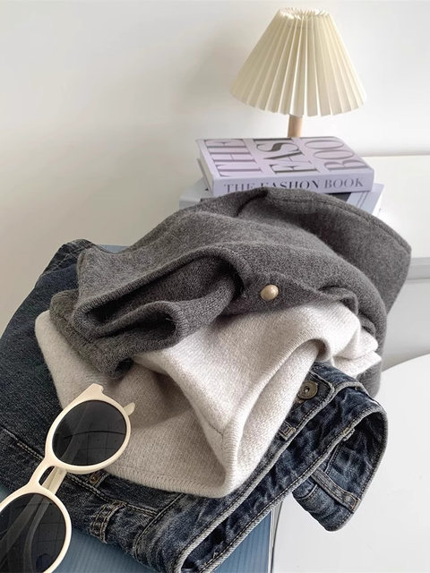 Autumn and Winter French-Style Knitted Vest for Women, Wool Cardigan, Sweater Vest, Early Autumn Layering Outerwear