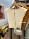 Summer Ice Silk Thin Flying Sleeve Knitwear Women's Design Waistless Lace-Up T-Shirt Slimming Look Short Sleeveless Top