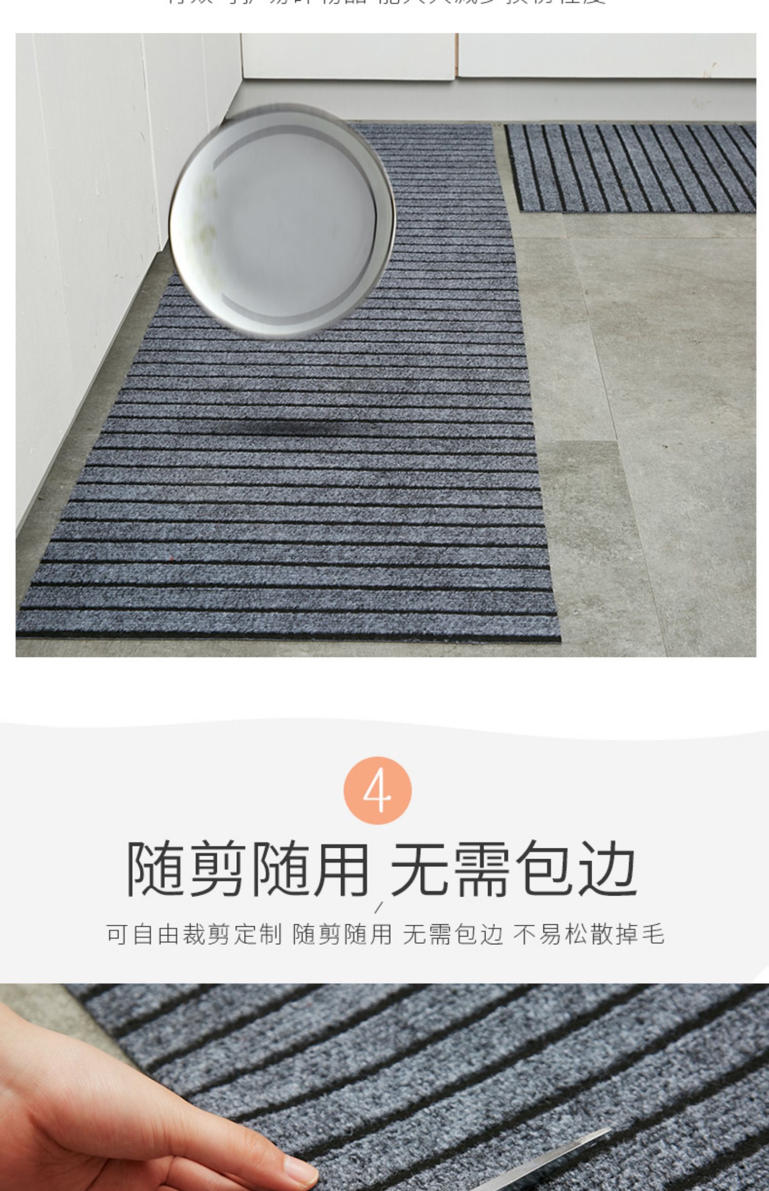 Long bếp sàn mat cửa chống thấm dầu và bẩn tùy chỉnh chống dầu chống trượt mat cửa mat nhà bauxite - Thảm sàn thảm xốp gấp gọn cho bé