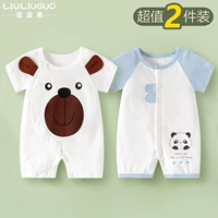 Белый, маленький, короткий рукав, с медвежатами