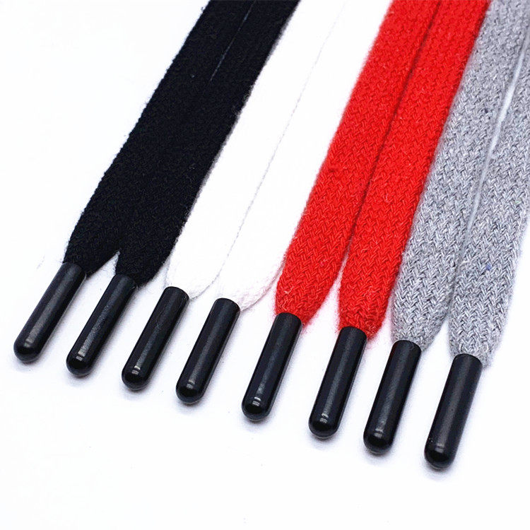 Sweater rope with high-grade flat wide belt drawstring thick metal head hat rope accessories new drawstring sports pants belt