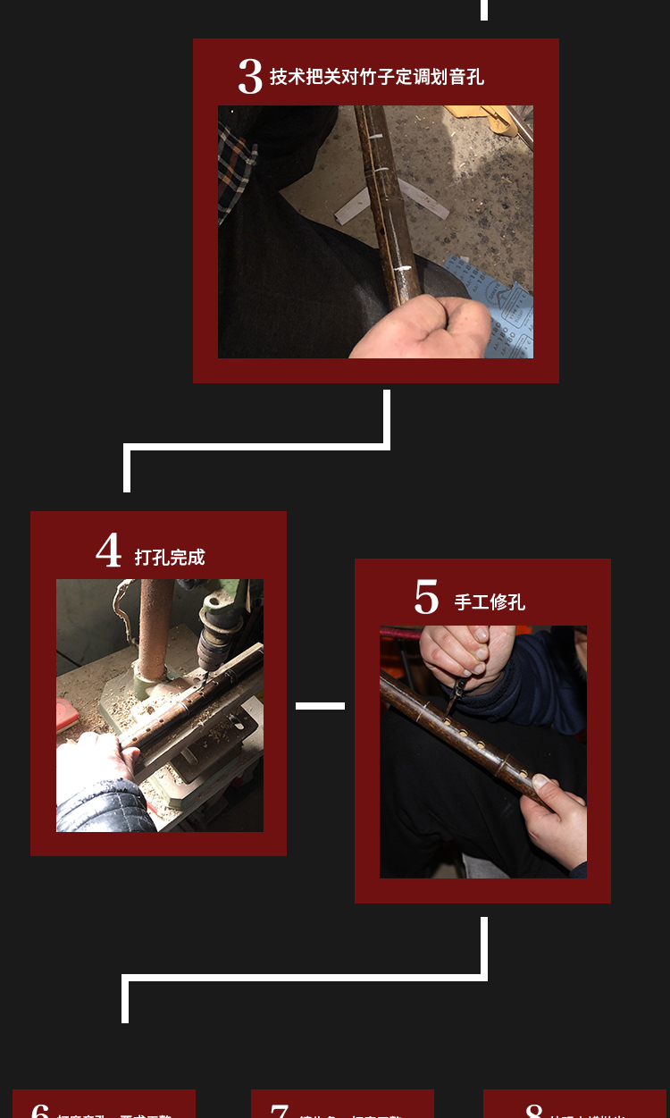 Dongxiao người mới bắt đầu vào lỗ tune luyện tập dựa trên nền tảng âm nhạc eight sáu tám lỗ Zizhu giai điệu chuyên nghiệp Xiao nhạc cụ Xiao - Nhạc cụ dân tộc sáo trúc mão mèo