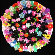 Childrens bb hair clip 24 childrens hair clip Baby BB clip hair ornaments Cute bangs clip top clip Cartoon edge clip headdress