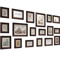 Photo frame stage photo combination frame retro creative photo wall plus washed photo living room bedroom decoration background wall