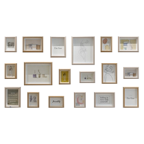 Wedding photo frame hanging on the wall without punching high-end picture frame custom printed photo album frame solid wood photo wall decoration