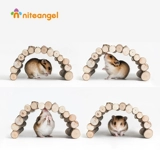 Niteangel Aite Hamster Natural Chasrs, чтобы избежать канала Arch Arck Bridge Tracking Ladder Scleding Toys Landscaping продукты зима