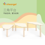 Niteangel Aite Triangle Wave Hammer Platform Save Space Wooden Golden Silk Bear Gest Cage Landscape Products