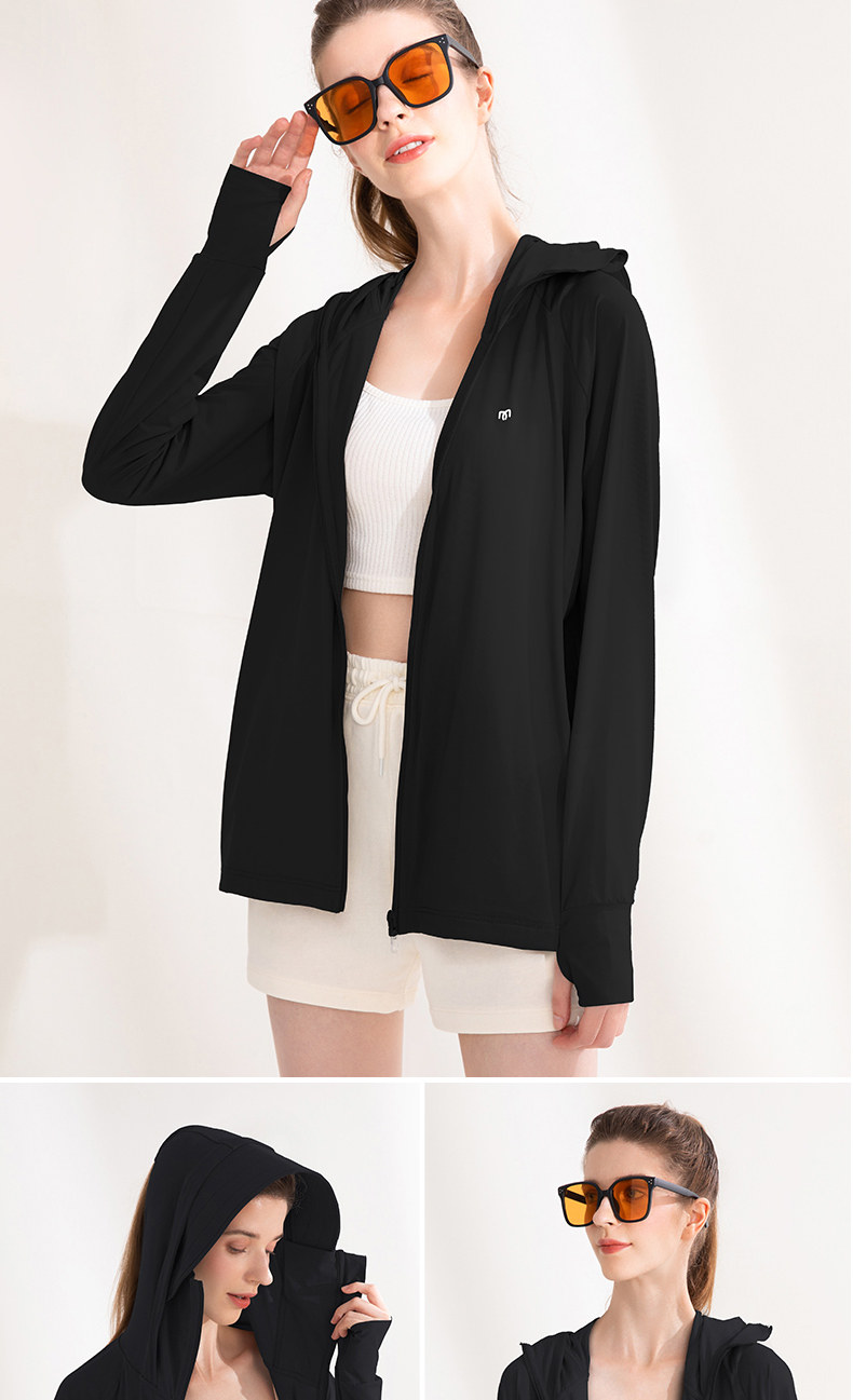 茉寻   防晒衣  冰钛科技薄冰丝防晒服   插肩款   柠檬黄【徐璐同款】   L码(适合体重110斤以下)