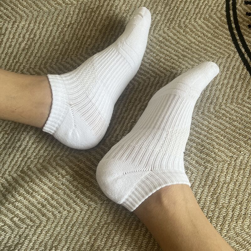 Pure Cotton Boat Socks for Men, Pressure Socks with Thickened Towel Bottom, Sweat-Absorbent, Breathable, Odor-Resistant, Short and Mid-Calf Socks, Thin Style