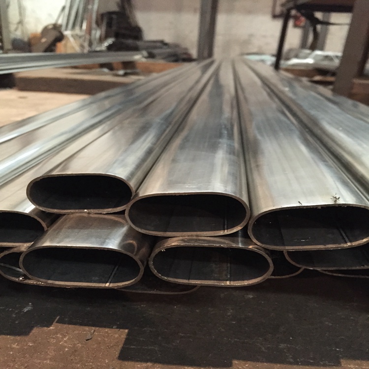 Spot Iron Oval Tube Carbon Steel Flat Oval Galvanized Oval Material Fan Type Pipe Triangle Hexagonal Armrest Tube