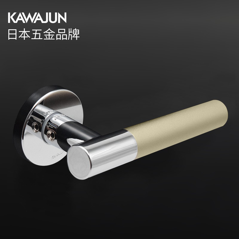 KAWAJUN mute door lock home universal zinc alloy indoor bedroom powder room room toilet door handle