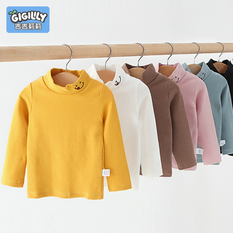女童高领打底衫儿童t