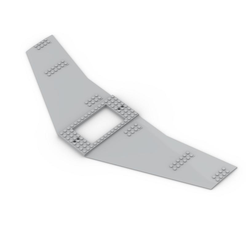 Small Particle Building Blocks Moc 54093 93541 Aircraft Wing Base Plate Spare Parts DIY Small Particle Building Blocks Moc 54093 93541 Aircraft Wing Base Plate Spare Parts DIY