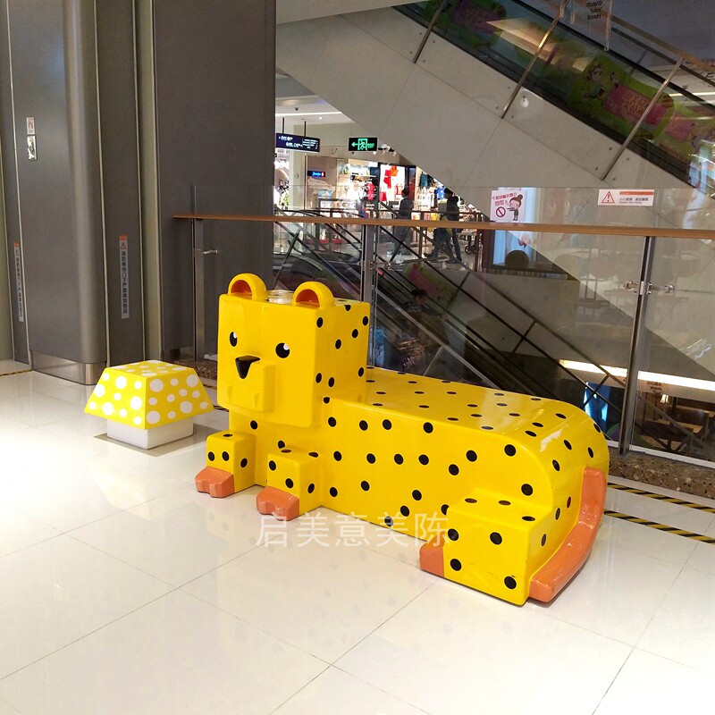 Mall Seats Public Lounge Chairs Shopping Squares Casual Chairs Themed Amusement Park Cartoon Chair Fiberglass Chair Customize