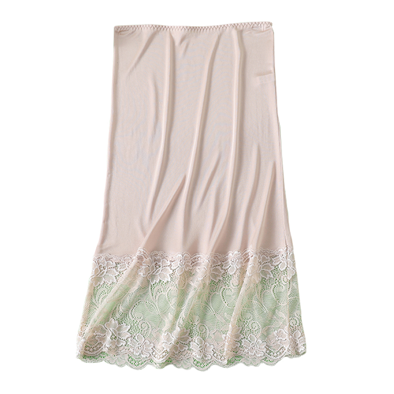 Silk Lace Skirt, Mulberry Silk Thin Knit Slip Skirt, Hip-Hugging Inner Lining Breathable Short Skirt for Summer Silk Lace Skirt, Mulberry Silk Thin Knit Slip Skirt, Hip-Hugging Inner Lining Breathable Short Skirt for Summer
