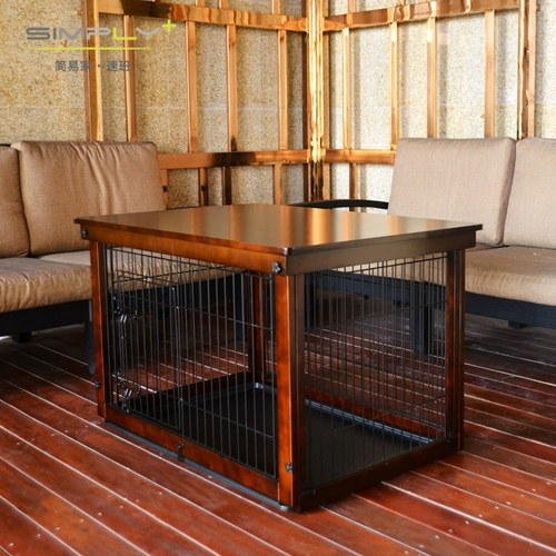 Скорость класса с твердым деревом железной клетки большая, средняя, ​​собака с высоким содержанием крытого домашнего животного, двойное, открытое кошачье собачье батон
