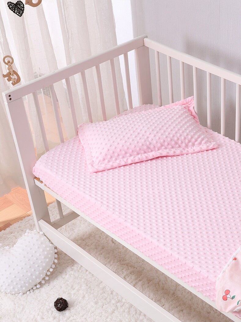 Changmeng Doudou velvet baby bed Li custom-made children's bed set does not lose hair to appease the bed single newborn bedding