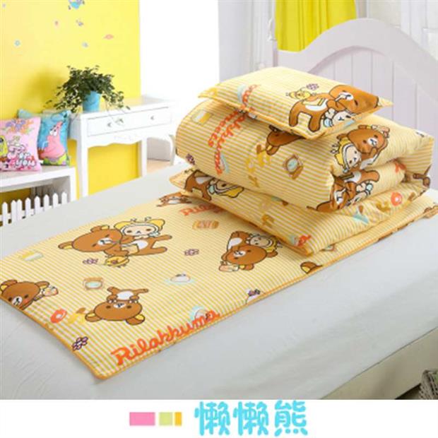 Chăn bông ba mảnh ngủ trưa được bao phủ bởi chăn bông bao gồm sáu bộ chăn ga gối cho trẻ em - Bộ đồ giường trẻ em 	bộ chăn ga cho bé gái