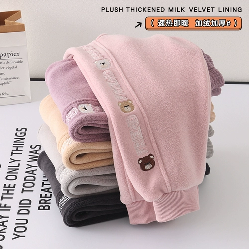 Удерживающие тепло детские утепленные зимние штаны