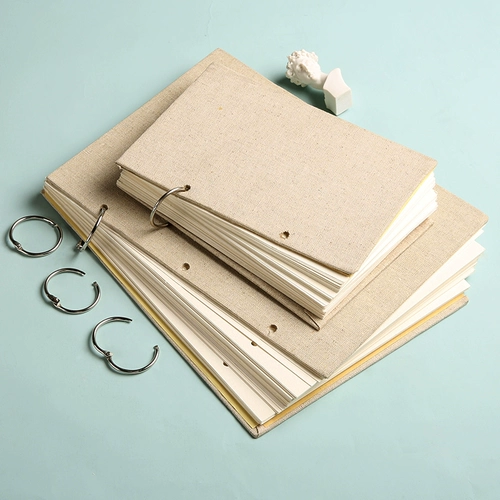 博格利诺 Живая страница наброски книги 16K Ручная рука нарисовал наброски этой живописи простые страницы творческие чистое искусство картины книга льня