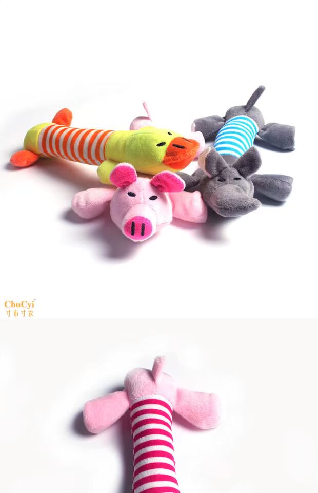 Pet toy dog ​​Teddy vocal toy mèo sang trọng vịt con lợn dải voi cung cấp - Mèo / Chó Đồ chơi đồ chơi cho thú cưng