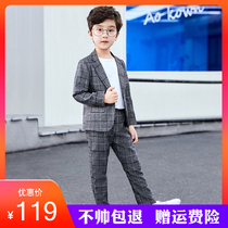 Boys suit suit casual Western suit male child Summer Korean version Chauchsia Costume Children with Piano Gown