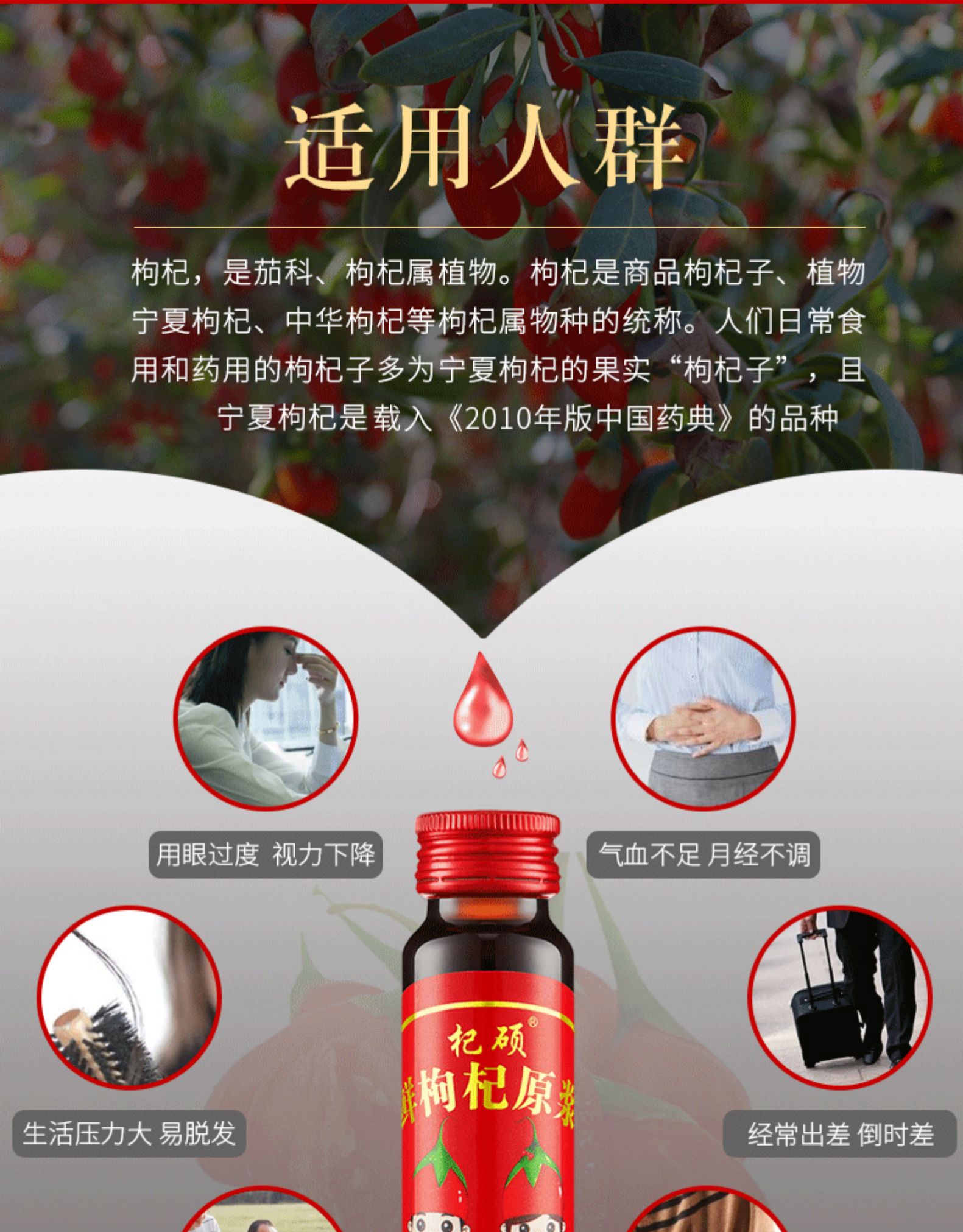 宁夏枸杞原浆汁 50ml*10支 图8