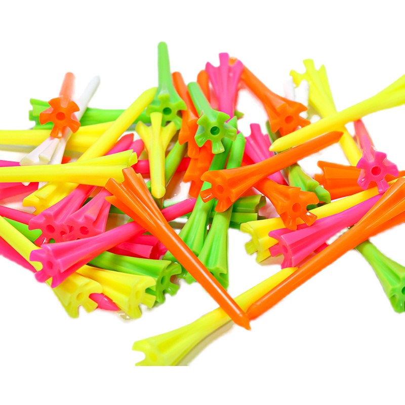 Plastic golf ball nails 70mm 5 claw low resistance durable golf ball nails Golf Tees 60 mounted