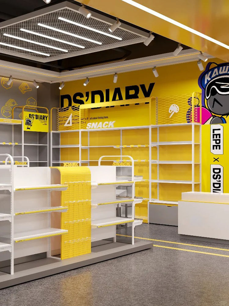 整店设计定制动漫城潮玩店手办玩具展示架货架陈列柜饰品店展示台