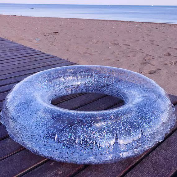 Vòng bơi sequin trẻ em người lớn nam và nữ dày lên nổi nước sofa chất béo phao cứu sinh - Cao su nổi phao chống lật cho bé