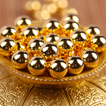 s990 sterling silver gold-plated vacuum beads Tibetan supplies Manza beads small gold beads non-porous vacuum beads