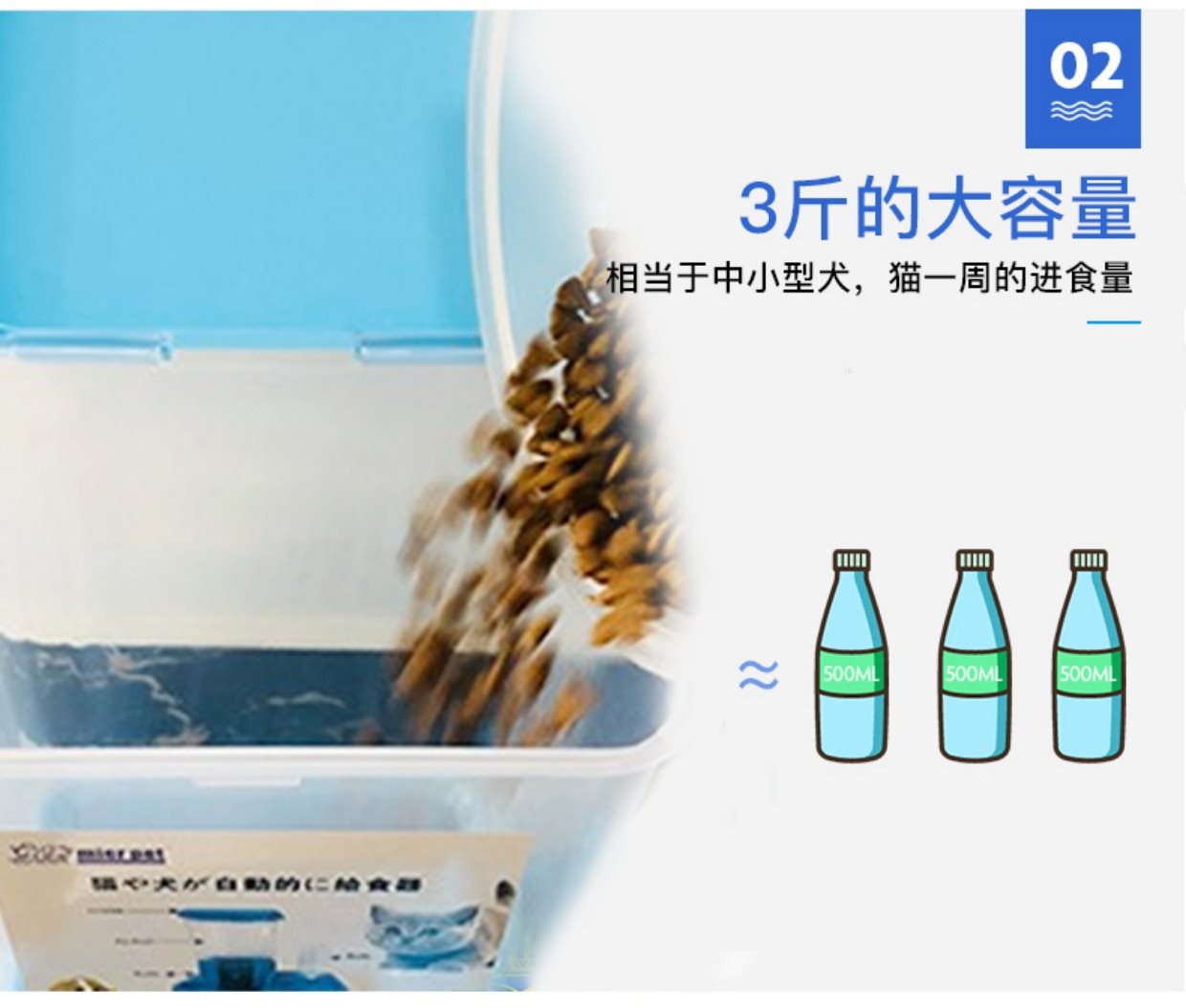 Cửa hàng thú cưng tự động cho mèo ăn mèo đôi bát ăn nước đôi sử dụng một vật nuôi nhỏ cần thiết hàng ngày - Cat / Dog hàng ngày Neccessities 	bộ bát ăn cho mèo	