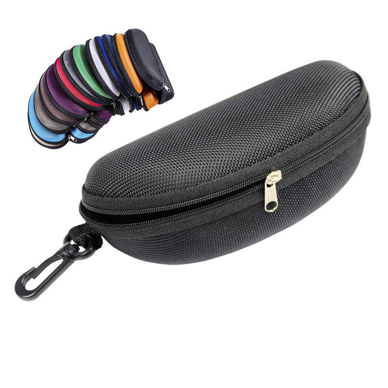 Sunglasses Case Zipper Eyewear Storage Box Eva Black Hook Anti-Pressure Sunglasses Case Eyewear Case