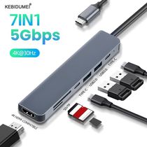 USB C HUB 4K 30Hz Type C to HDMI-compatible PD 100W Adapter