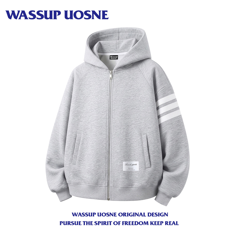 American Retro Striped Hooded Cardigan Sweatshirt for Men and Women, Autumn and Winter 2026 New Loose Zipper Jacket for Teenagers American Retro Striped Hooded Cardigan Sweatshirt for Men and Women, Autumn and Winter 2026 New Loose Zipper Jacket for Teenagers