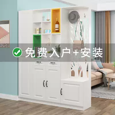 Portal cabinet wine cabinet custom modern simple screen partition living room foyer decoration shoe cabinet integrated storage cabinet