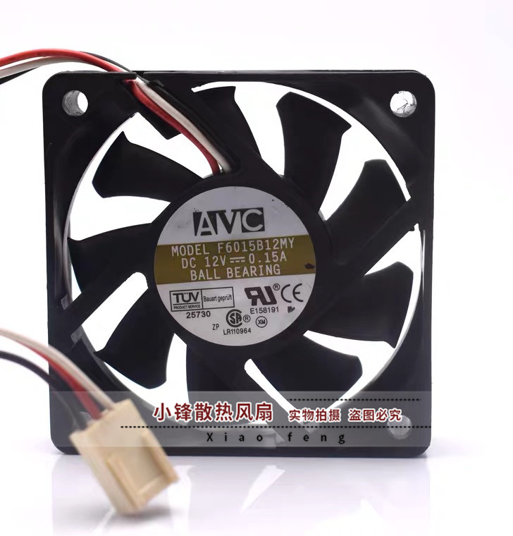 Original AVC 6CM 6015 12V 0 15A F6015B12MY CPU dual ball AMD cooling fan