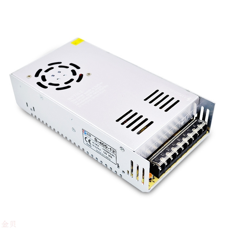Cross-border 12V33A switching power supply S-400W-12 monitors security LED temperature-controlled DC AC transfer DC