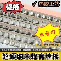 SPC aluminum core honeycomb wall panel indoor wainscoting wood veneer panel veneer decorative panel waterproof stone plastic aluminum core panel