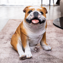 European-style living room entrance pit bull dog large floor decoration creative home new house decoration handicraft decoration