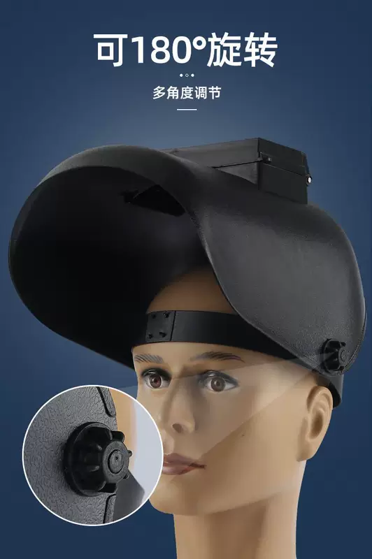 Mặt nạ hàn thợ hàn với đầy đủ mặt gắn trên đầu mặt bảo vệ hàn hồ quang argon Mũ bảo hiểm hàn mũ hàn hai dụng cụ hàn mu hàn nón hàn điện tử