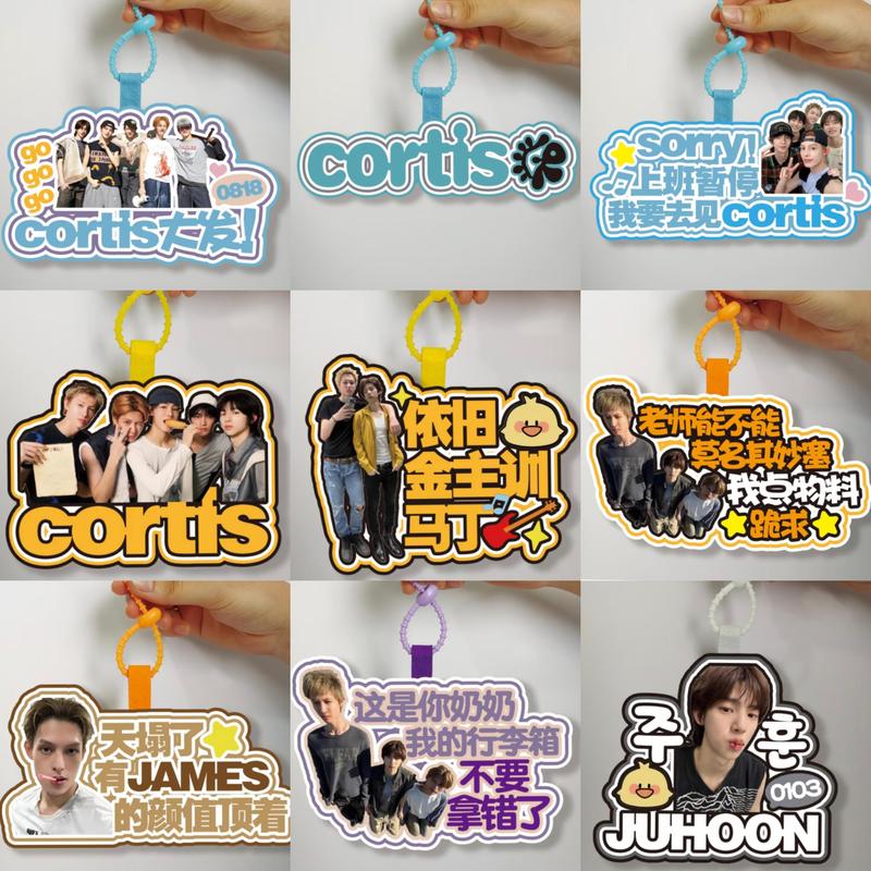 Pause Work, I'M Going to See a Cortis Concert, Text Alternative for Mouthpiece, Non-Woven Fabric Backpack Pendant, Luggage Tag