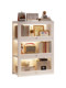 Children's Home Display Cabinet, Bookcase Model, Integrated Storage, Floor-Standing, Wall-Mounted Home Bookshelf, High Transparency, Dust-Proof