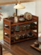 Retro Tea Set Storage Rack Desktop Multi-Layer Organizer Tea Table Storage Rack Tea Room Storage Artifact Tea Cup Display Rack