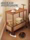 Multi-Layer Storage Rack, Small Trolley, Living Room Floor-Standing Mobile Household Storage Cabinet, Simple Bedside Cabinet