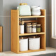 Kitchen Condiment Storage Rack, Bamboo Microwave Countertop, Small Multi-Layer Storage and Organization, Narrow Wooden Gap Shelf