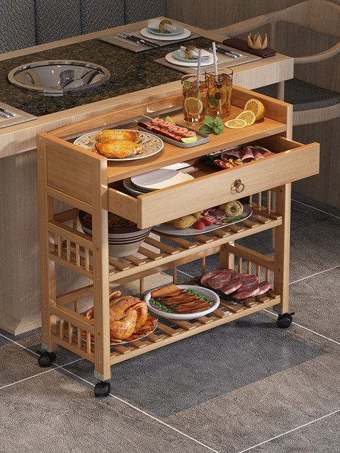 Multi-Layer Vegetable Rack for Restaurants, Specifically for Hot Pot Restaurants, Kitchen Shelf for Placing Dishes, Simple Storage Rack for Organizing Vegetable Trays in Restaurants