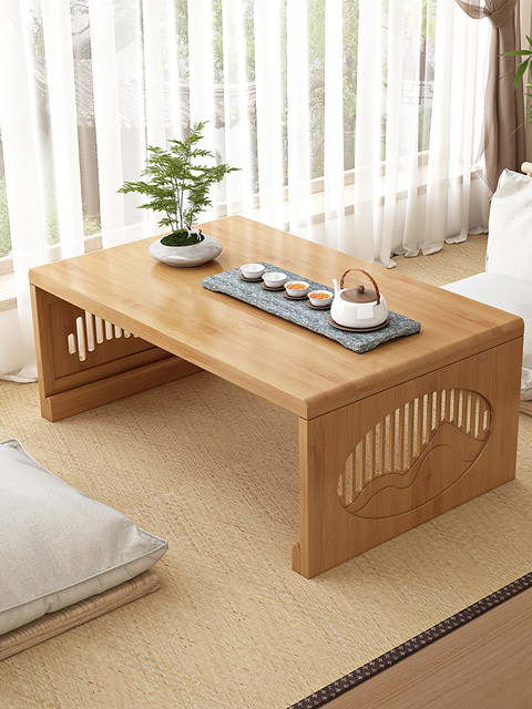 Foldable Table for Home Use, Bay Window Table, No Installation Needed, Small Coffee Table, Low Table for Windowsill/Balcony, Homework Table, Dining Table